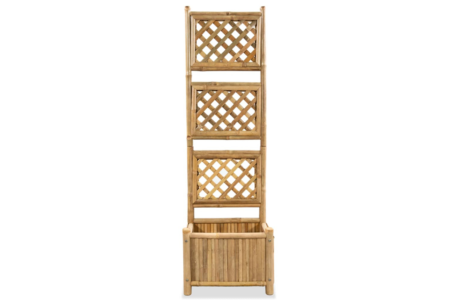 vidaXL 43713 Garden Raised Bed With Trellis Bamboo 40cm-2