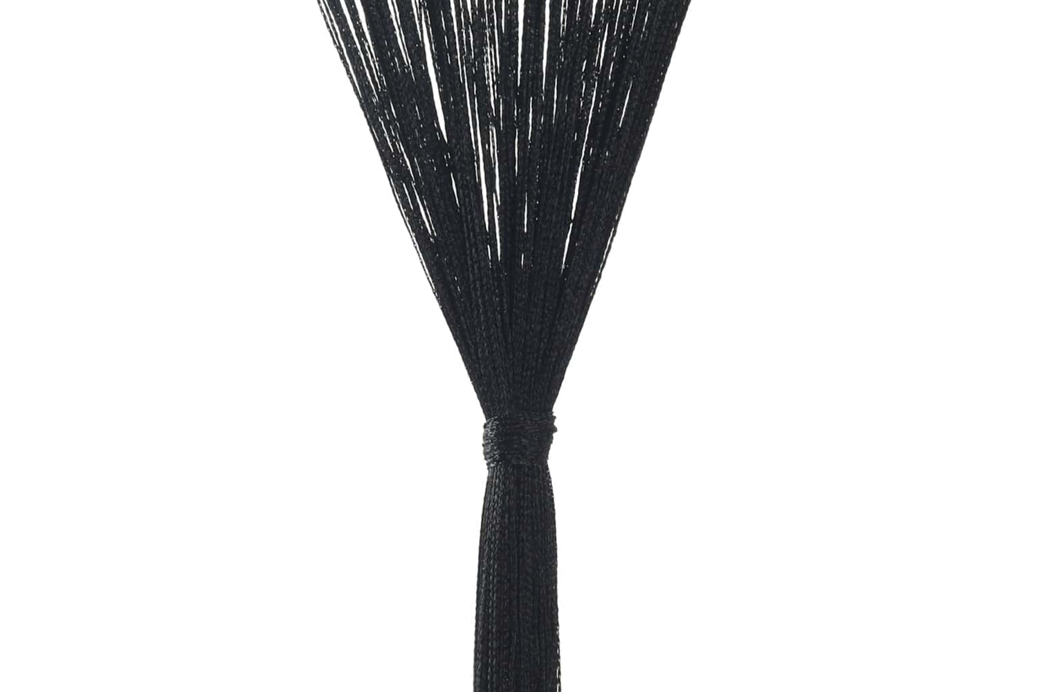 vidaXL 132400 String Curtains 2 Pcs 100x250cm Black-7