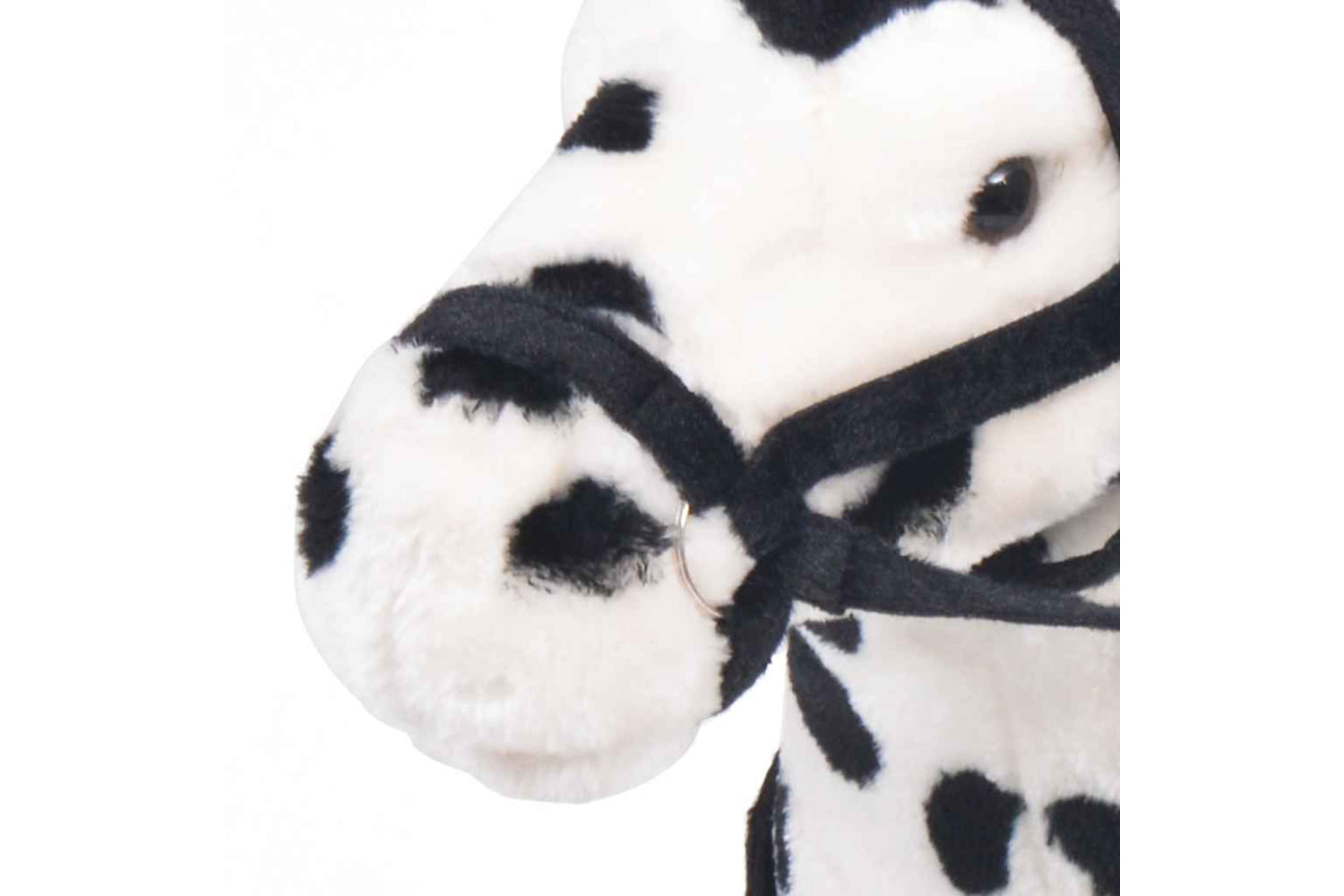Vidaxl Standing Plush Toy Horse Black And White Xxl-3