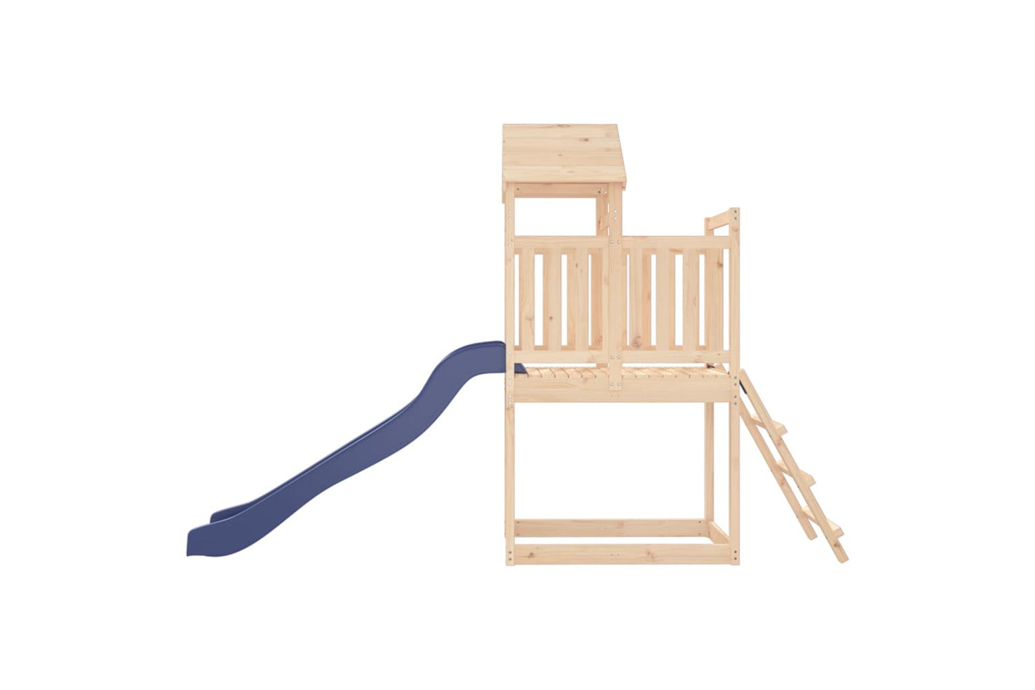 Vidaxl 3155864 Playhouse With Slide Ladder Solid Wood Pine-6