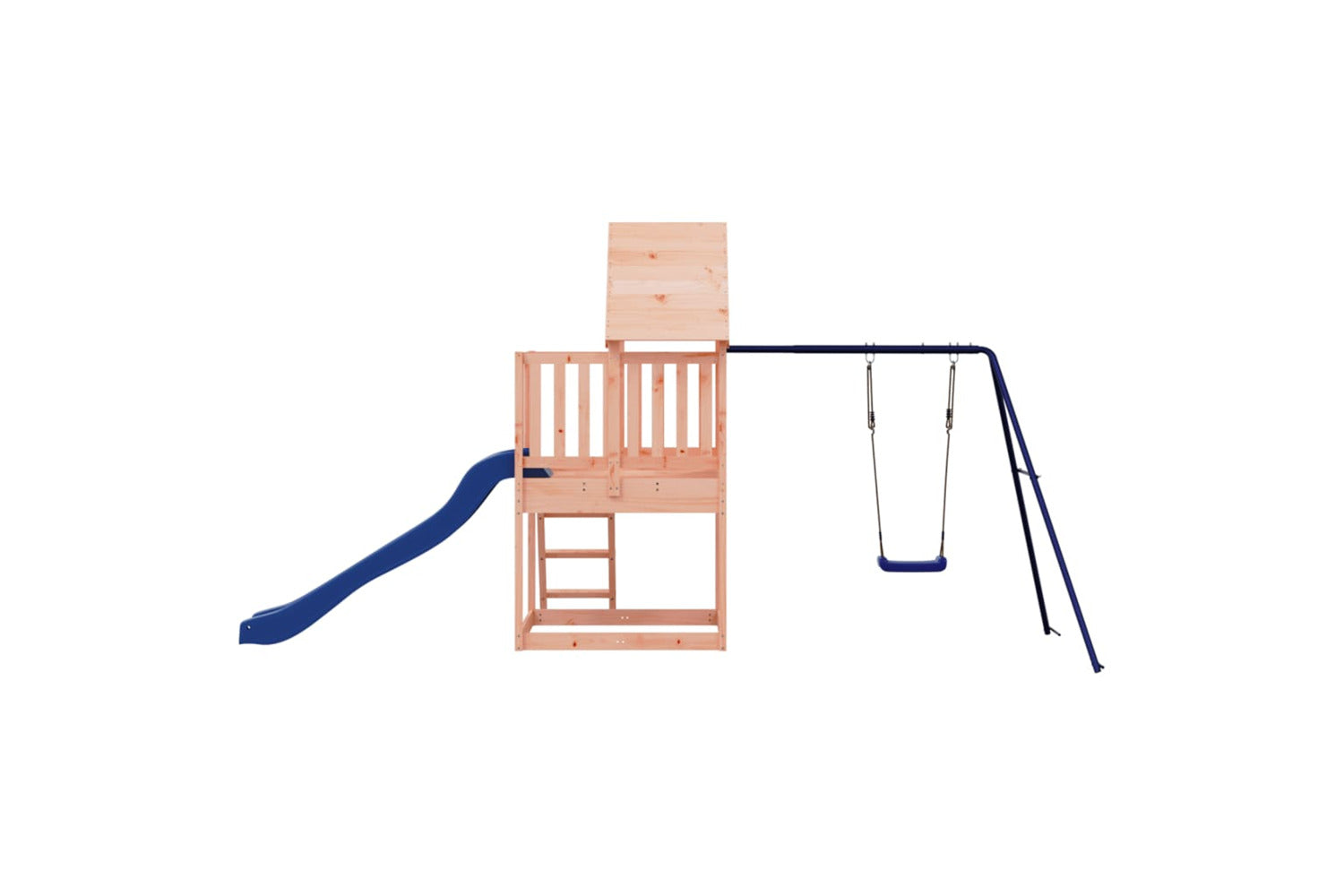 Vidaxl 3155937 Playhouse With Slide Ladder Swing Solid Wood Douglas-6