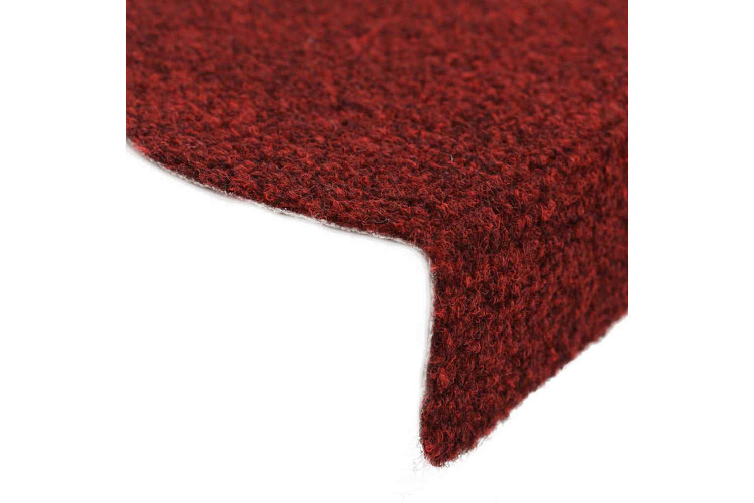 vidaXL 132694 15 Pcs Self-adhesive Stair Mats Needle Punch 56x17x3cm Red-6
