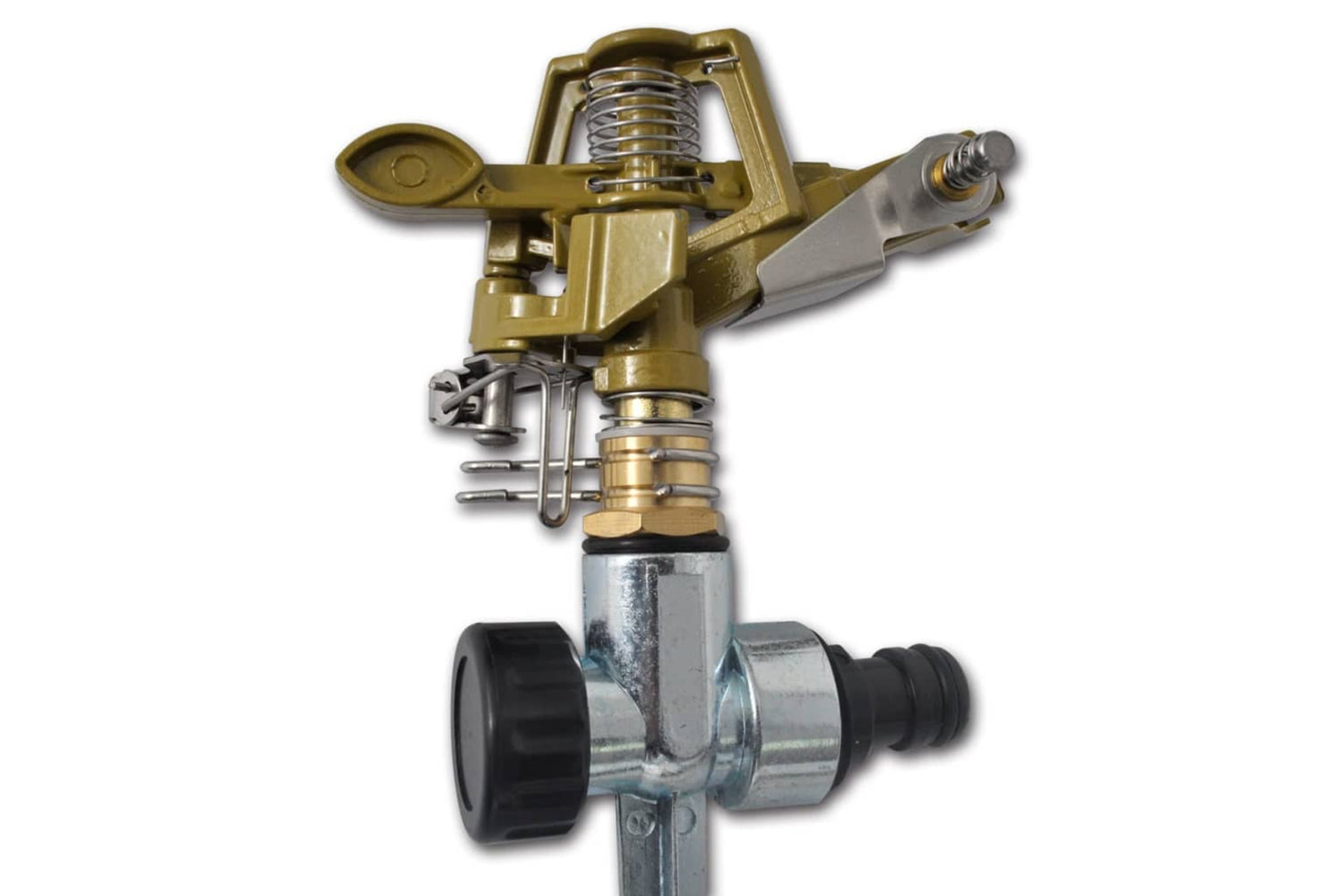Vidaxl 40912 Impulse Sprinklers Garden Watering Zinc Metal Spike 2 Pcs-3