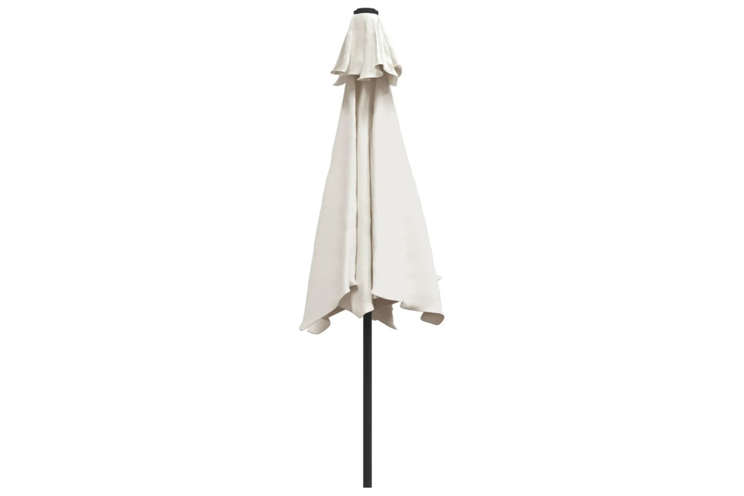 Vidaxl Parasol Sand White 3m Steel Pole-3