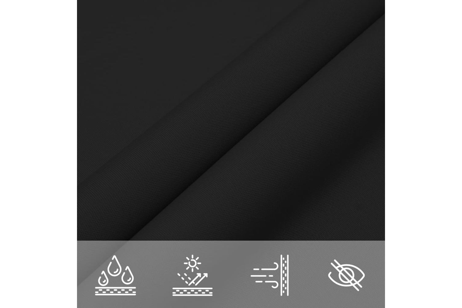 Vidaxl 135775 Sunshade Sail Oxford Fabric Triangular 3x3x3 M Black-6