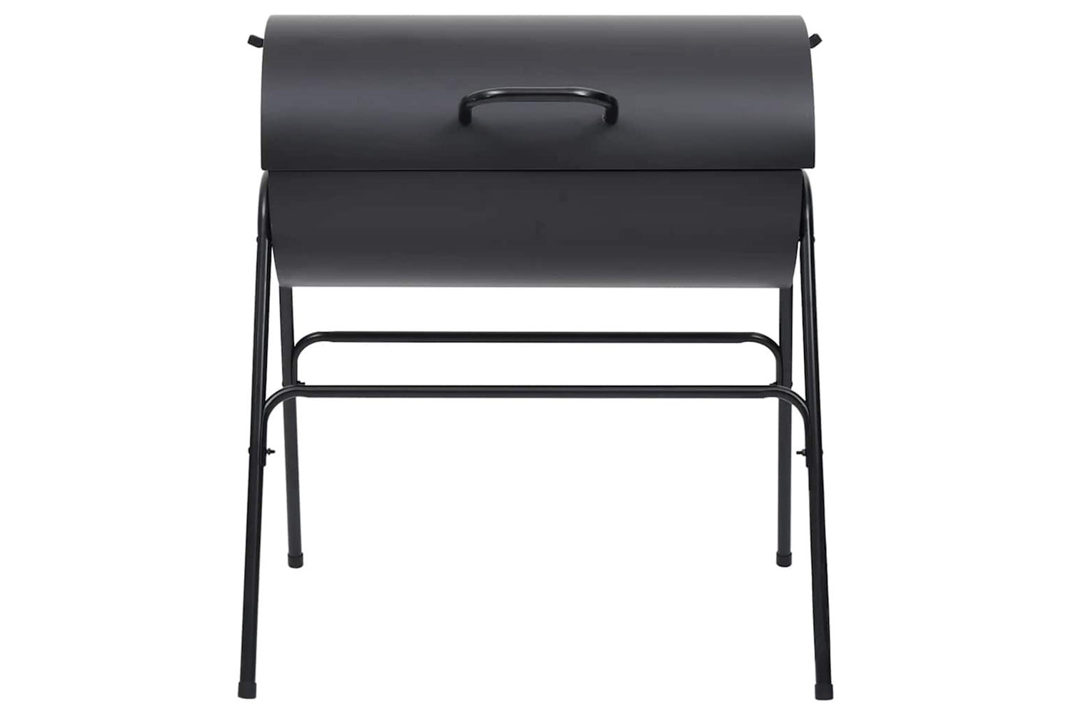 Vidaxl Barrel Grill With 2 Cooking Grids Black 80x95x90 Cm Steel-3