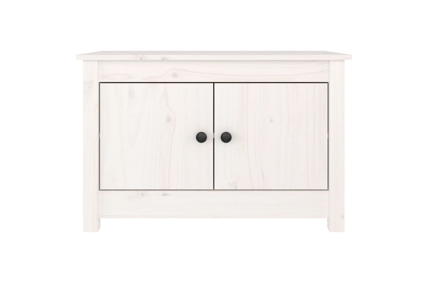 vidaXL 813780 Shoe Cabinet White 70x38x45.5cm Solid Wood Pine-4