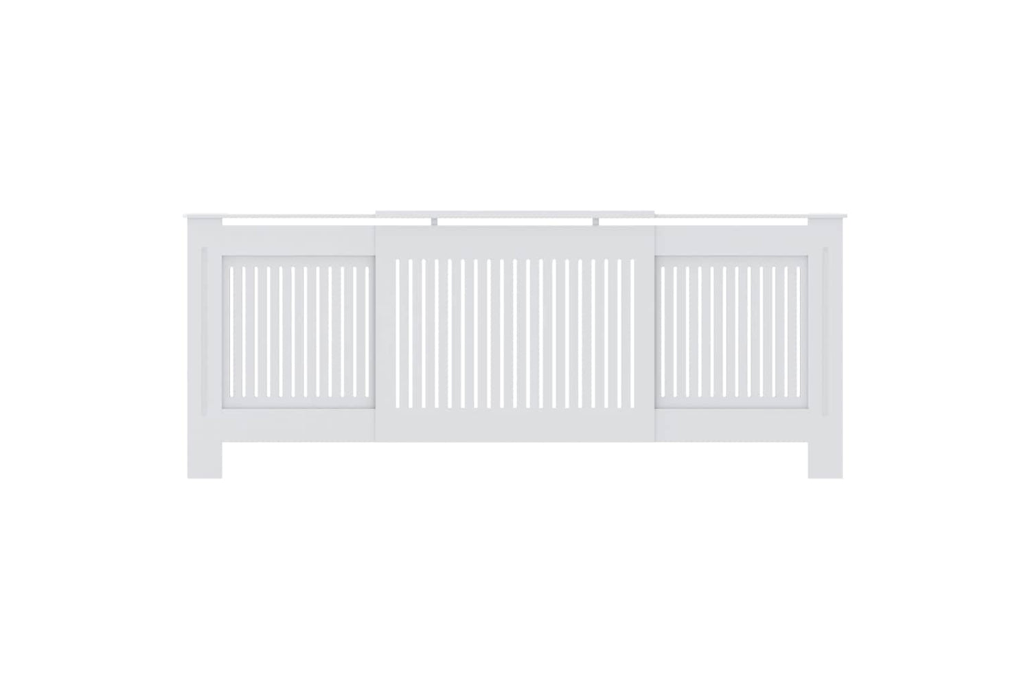 vidaXL Mdf Radiator Cover White 205cm-3