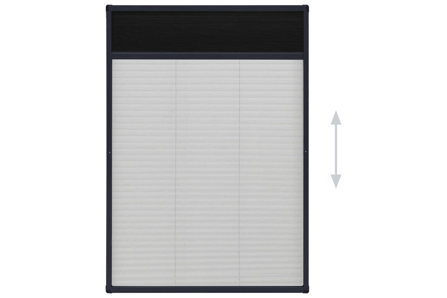vidaXL 148665 Plisse Insect Screen For Windows Aluminium Anthracite 80x120cm-3