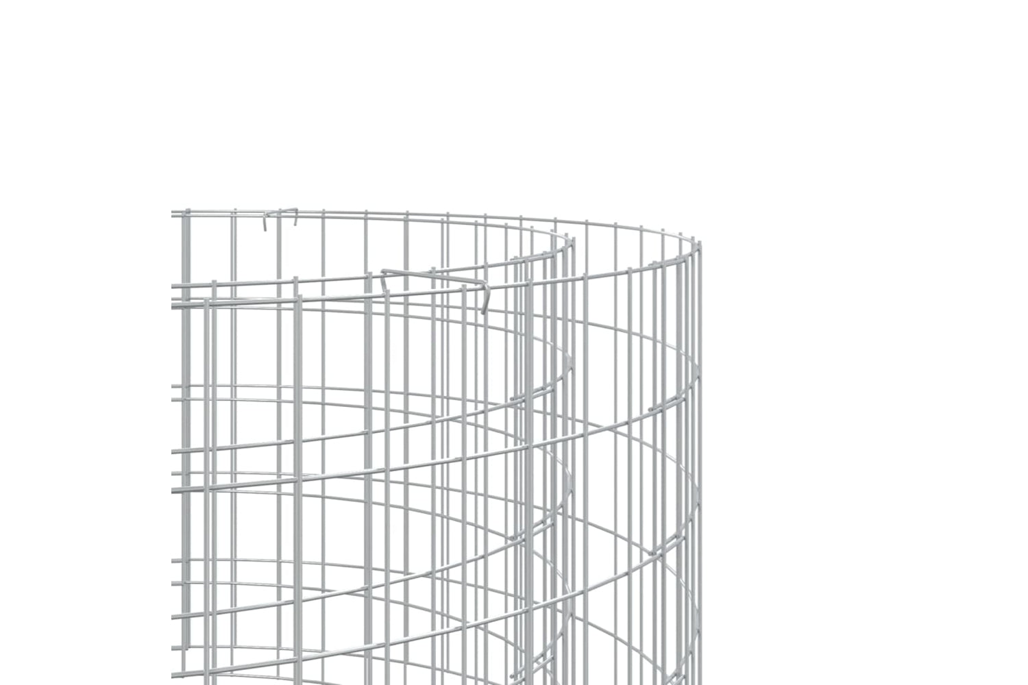 vidaXL 153559 Gabion Fire Pit ÃƒÂƒÃ‚Â˜ 50cm Galvanised Iron-3