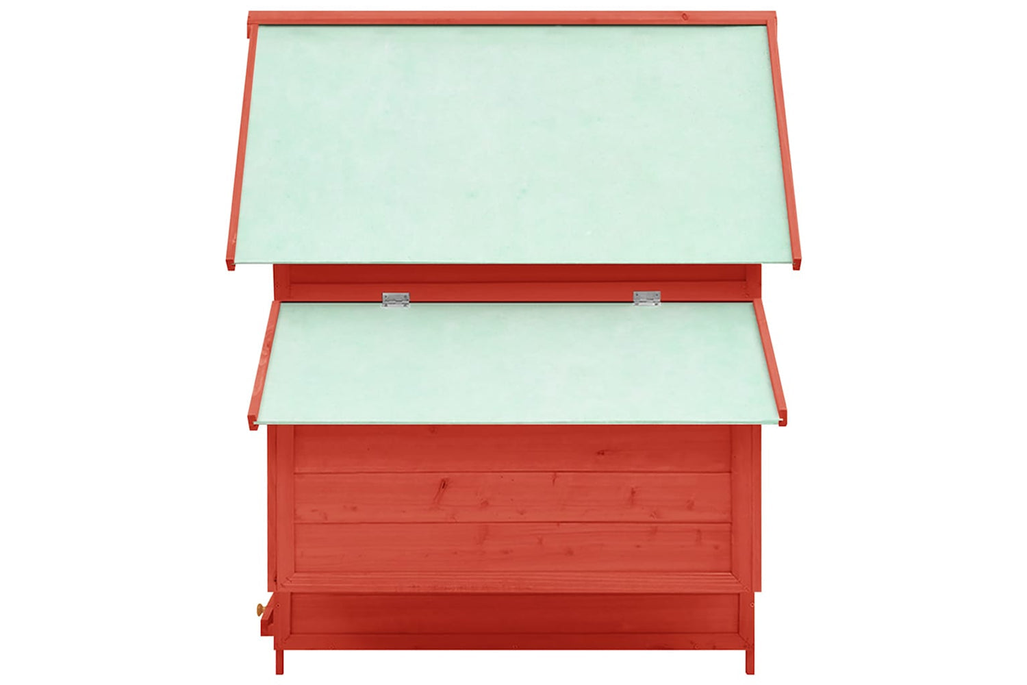 Vidaxl Chicken Coop Red And White 150x96x110 Cm Solid Firwood-4