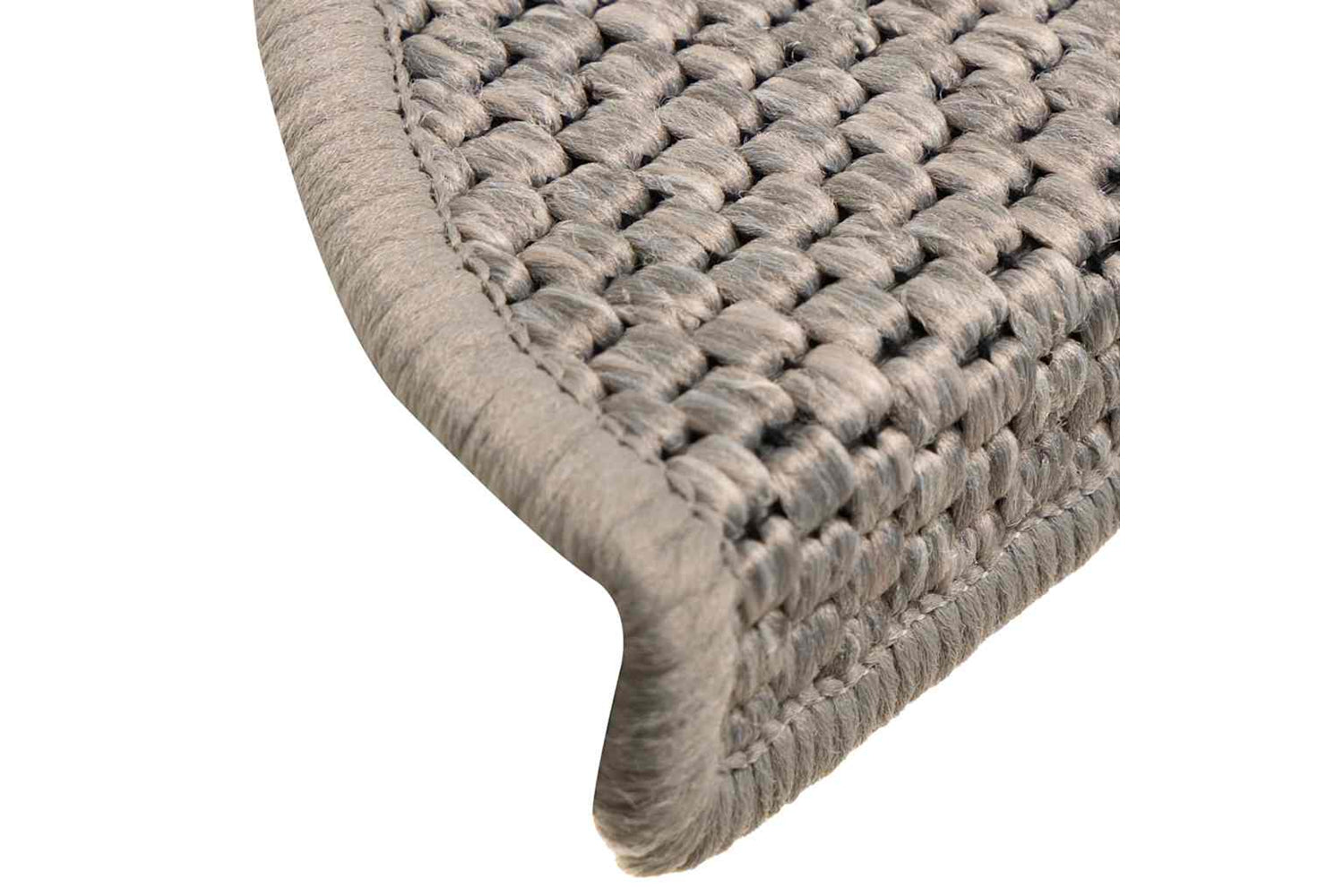 Vidaxl Stair Mats Self-adhesive Sisal-look 15 Pcs 56x17x3 Cm Silver-7