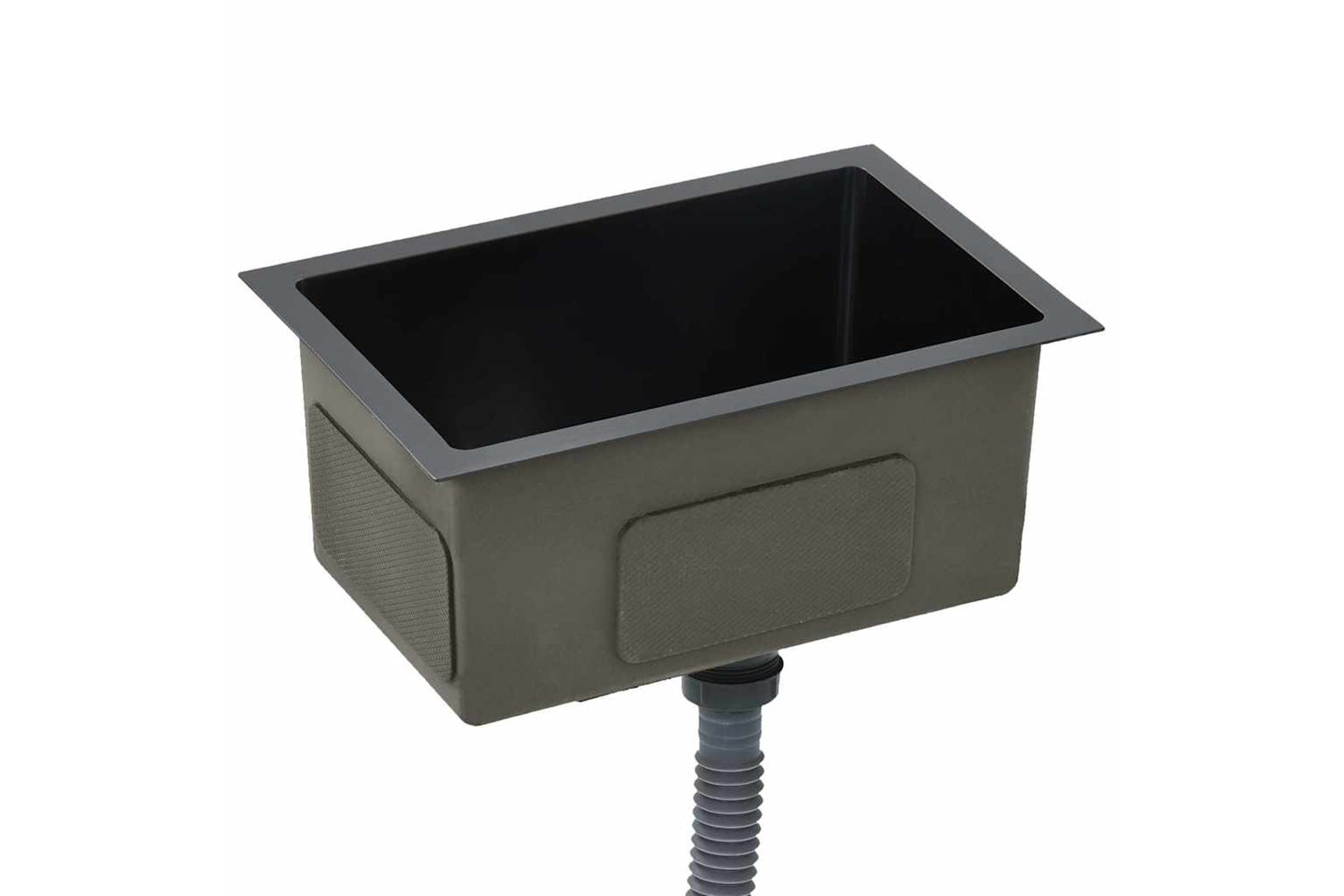 Vidaxl 145082 Handmade Kitchen Sink Black Stainless Steel-3