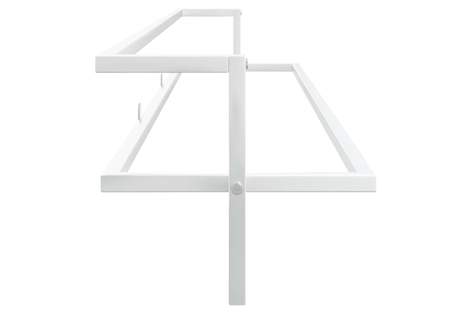 vidaXL 343093 Towel Rack White 95x25x22cm Iron-4