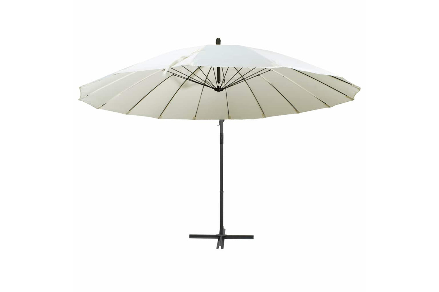 Vidaxl 47220 Hanging Parasol White 3 M Aluminium Pole-2