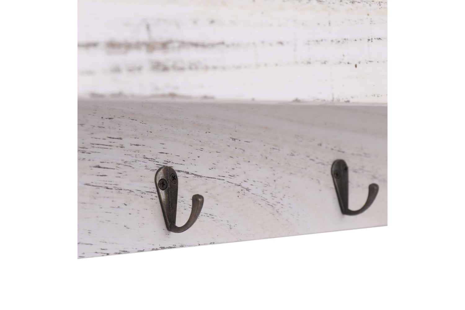 vidaXL 284231 Wall Mounted Coat Rack White 50x10x23cm Wood-5