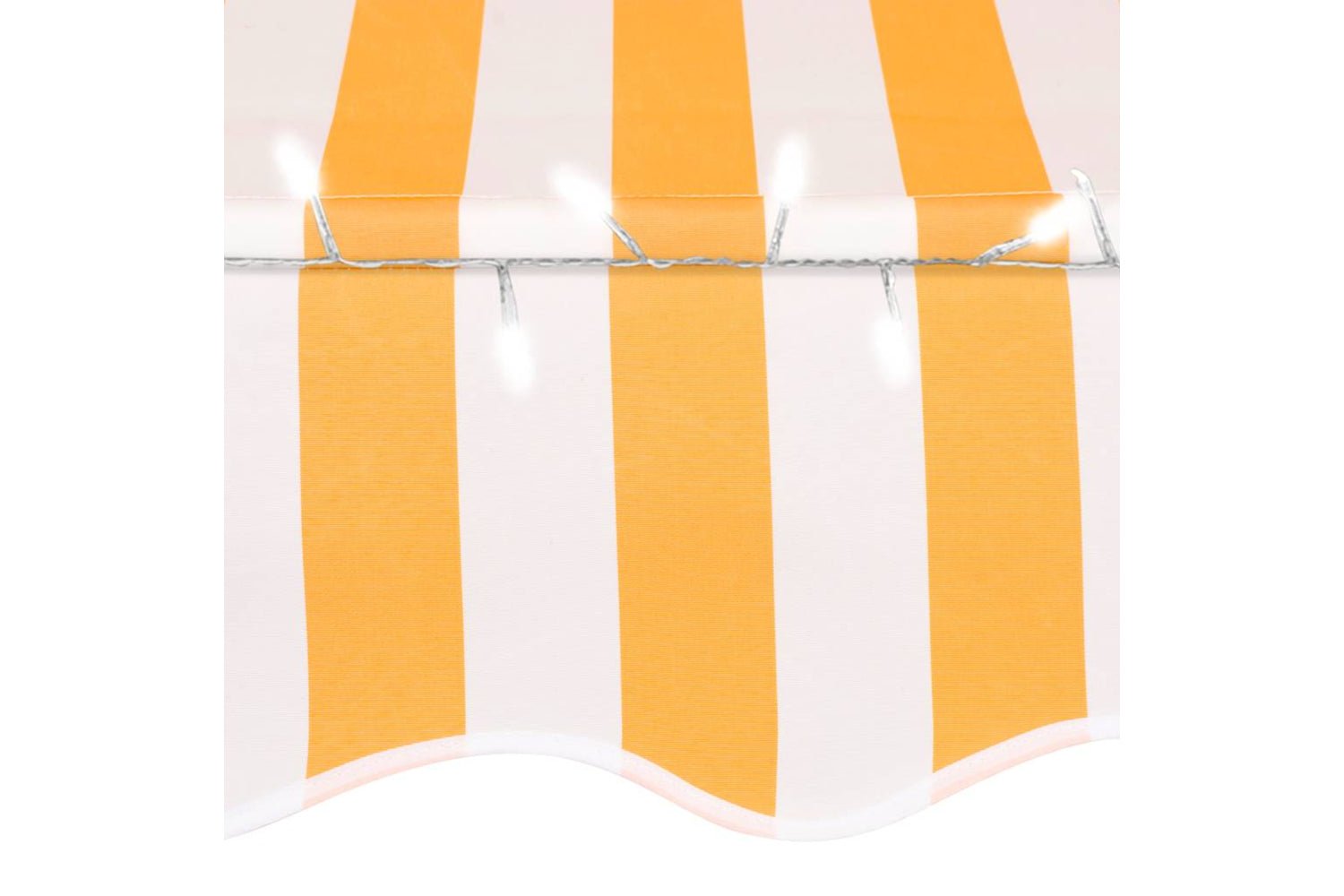 vidaXL 145857 Manual Retractable Awning With Led 200cm White And Orange-5