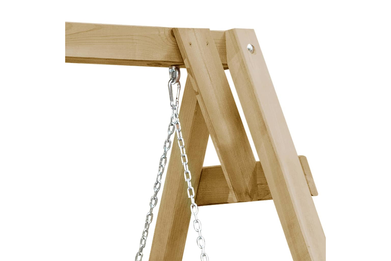 vidaXL Garden Swing Bench Impregnated Pinewood 205x150x157cm-4