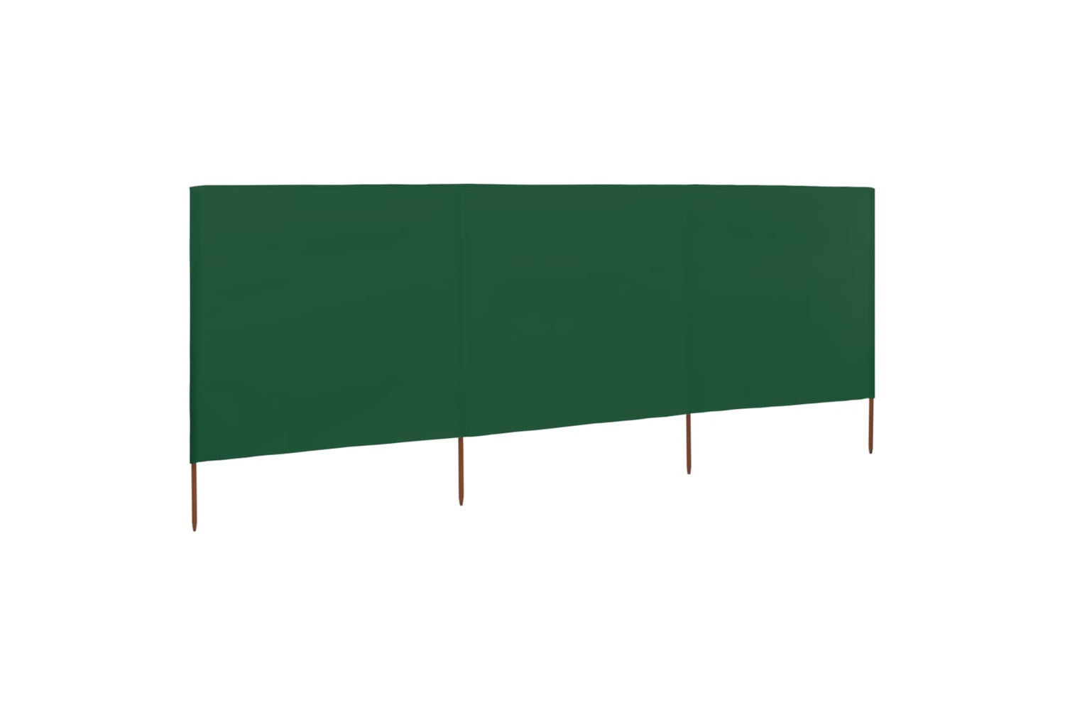 vidaXL 47149 3-panel Wind Screen Fabric 400x160cm Green-2