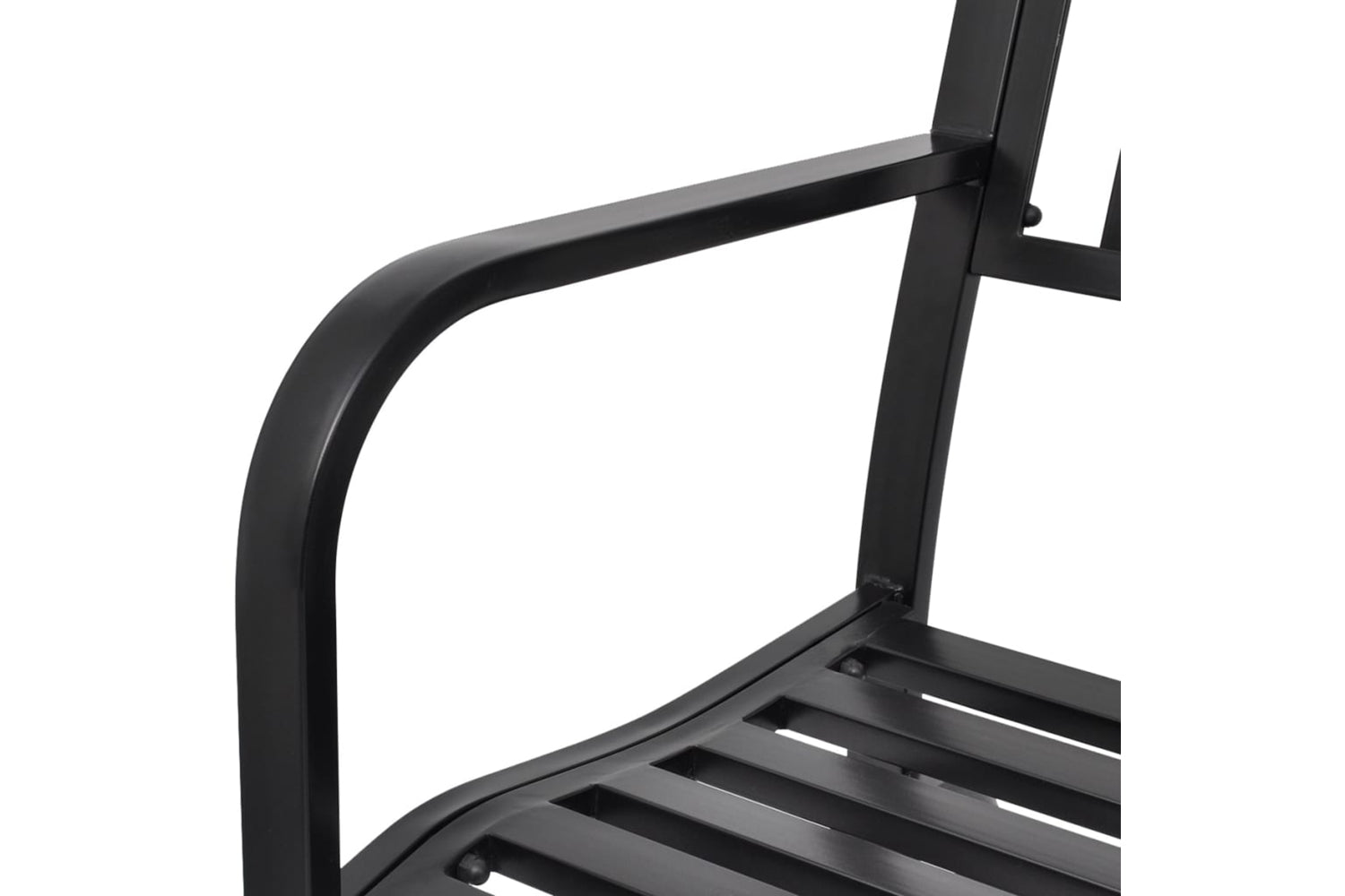Vidaxl Swing Bench Black Steel-7