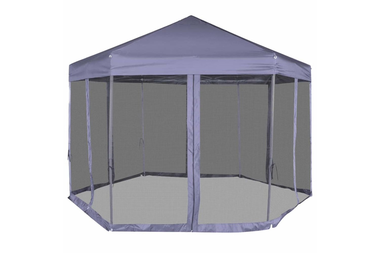 Vidaxl 42110 Hexagonal Pop-up Marquee With 6 Sidewalls Dark Blue 3.6x3.1 M-2
