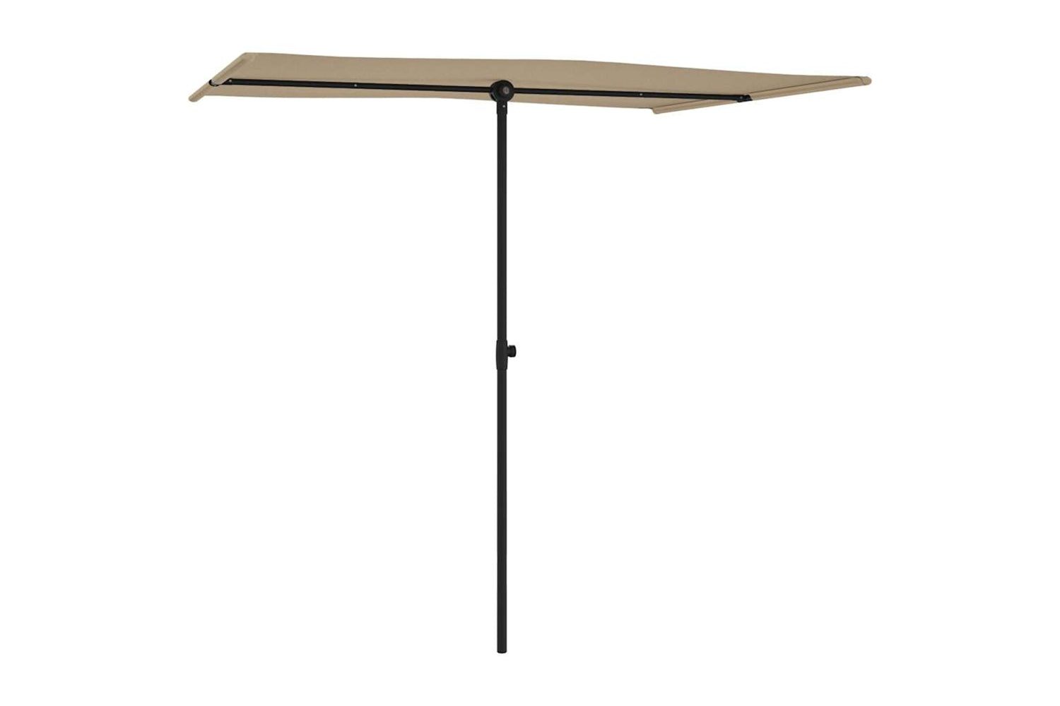 Vidaxl 47339 Outdoor Parasol With Aluminium Pole 2x1.5 M Taupe-2