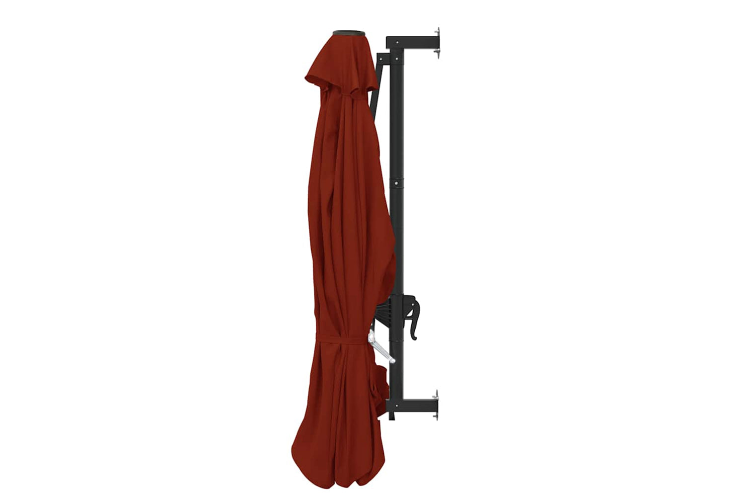 vidaXL Wall-mounted Parasol With Metal Pole 300cm Terracotta-5