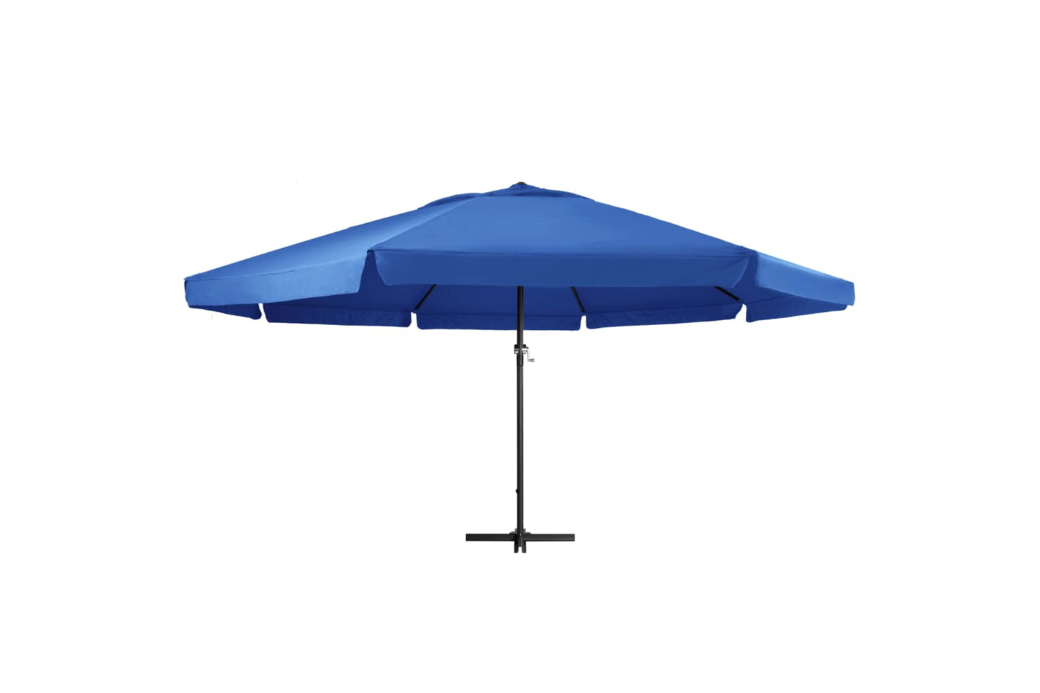 vidaXL 47369 Outdoor Parasol With Aluminium Pole 500cm Azure Blue-2