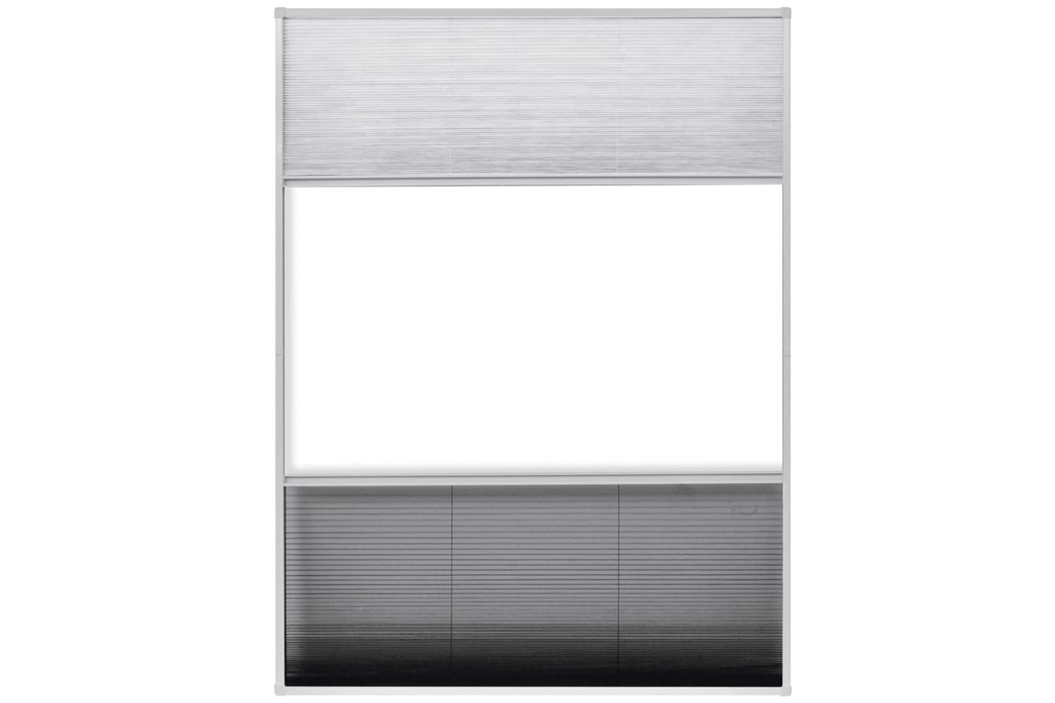 vidaXL 142615 Plisse Insect Screen For Windows Aluminium 60x80cm With Shade-4
