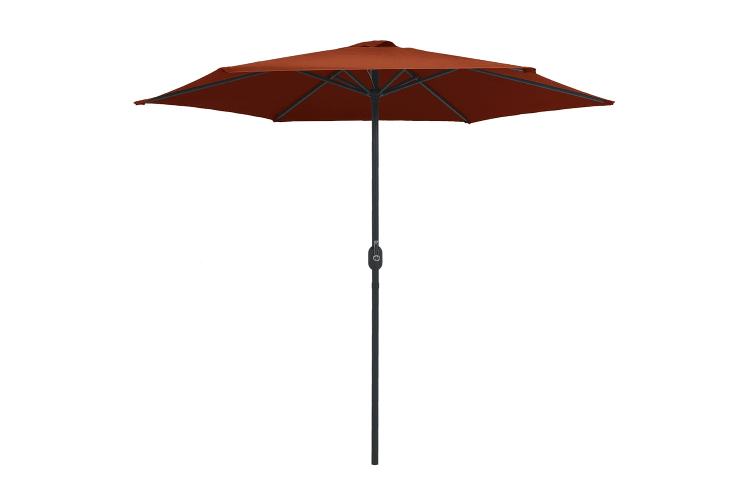 vidaXL 47349 Outdoor Parasol With Aluminium Pole 270x246cm Terracotta-2