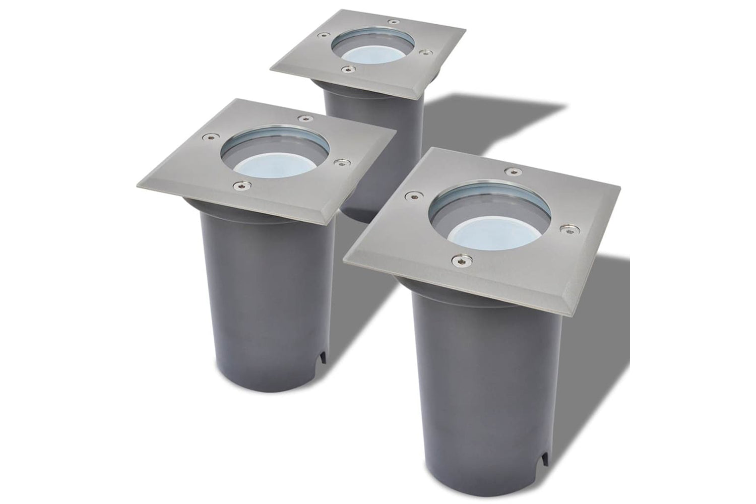 Vidaxl 42413 Outdoor Led Ground Lights 3 Pcs Square-2