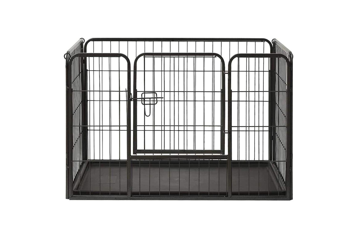 vidaXL 170575 Puppy Playpen Steel 91.5x59x61cm-2