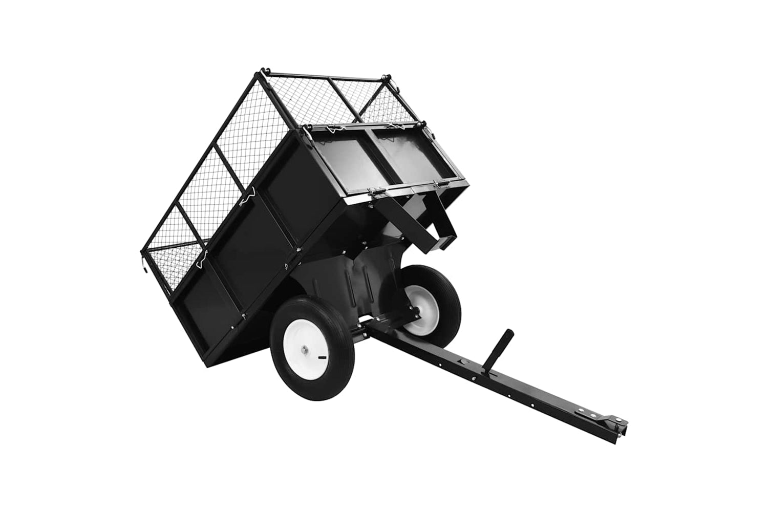 Vidaxl Tipping Trailer For Lawn Mower 300 Kg Load-5