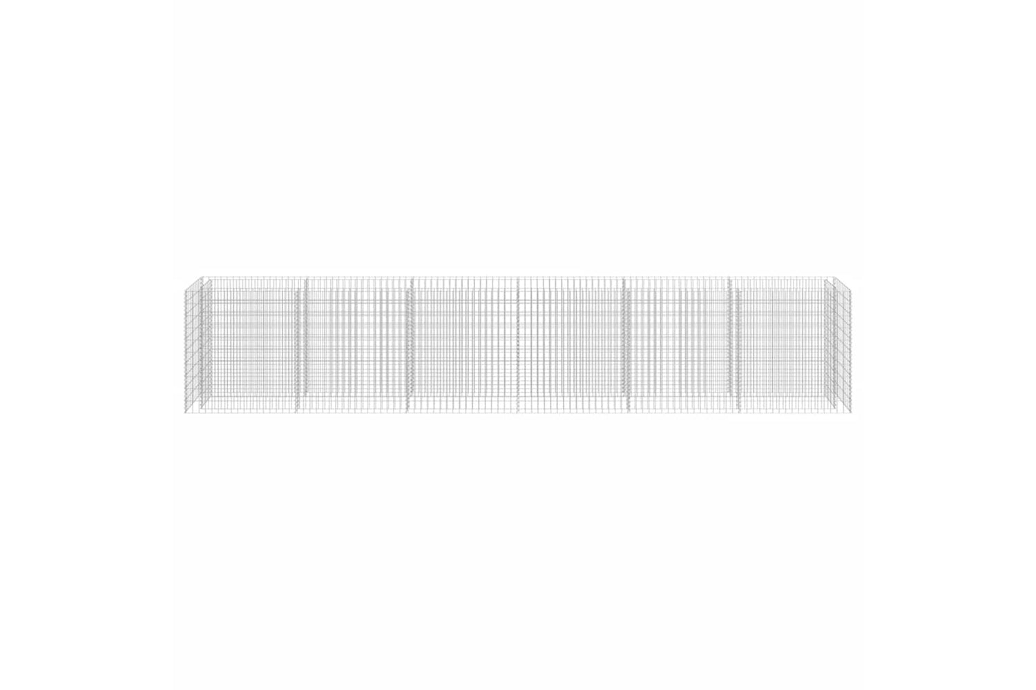 vidaXL 143566 Gabion Raised Bed Galvanised Steel 540x50x100cm-5