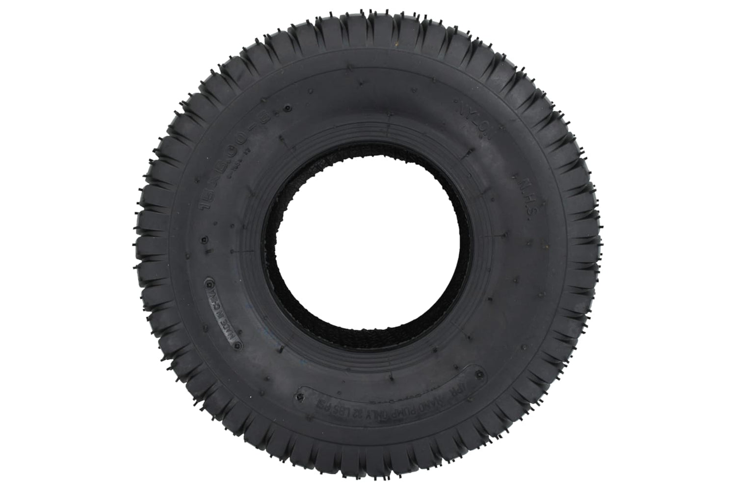 Vidaxl 145274 4 Piece Wheelbarrow Tire And Inner Tube Set 15x6.00-6 4pr Rubber-4