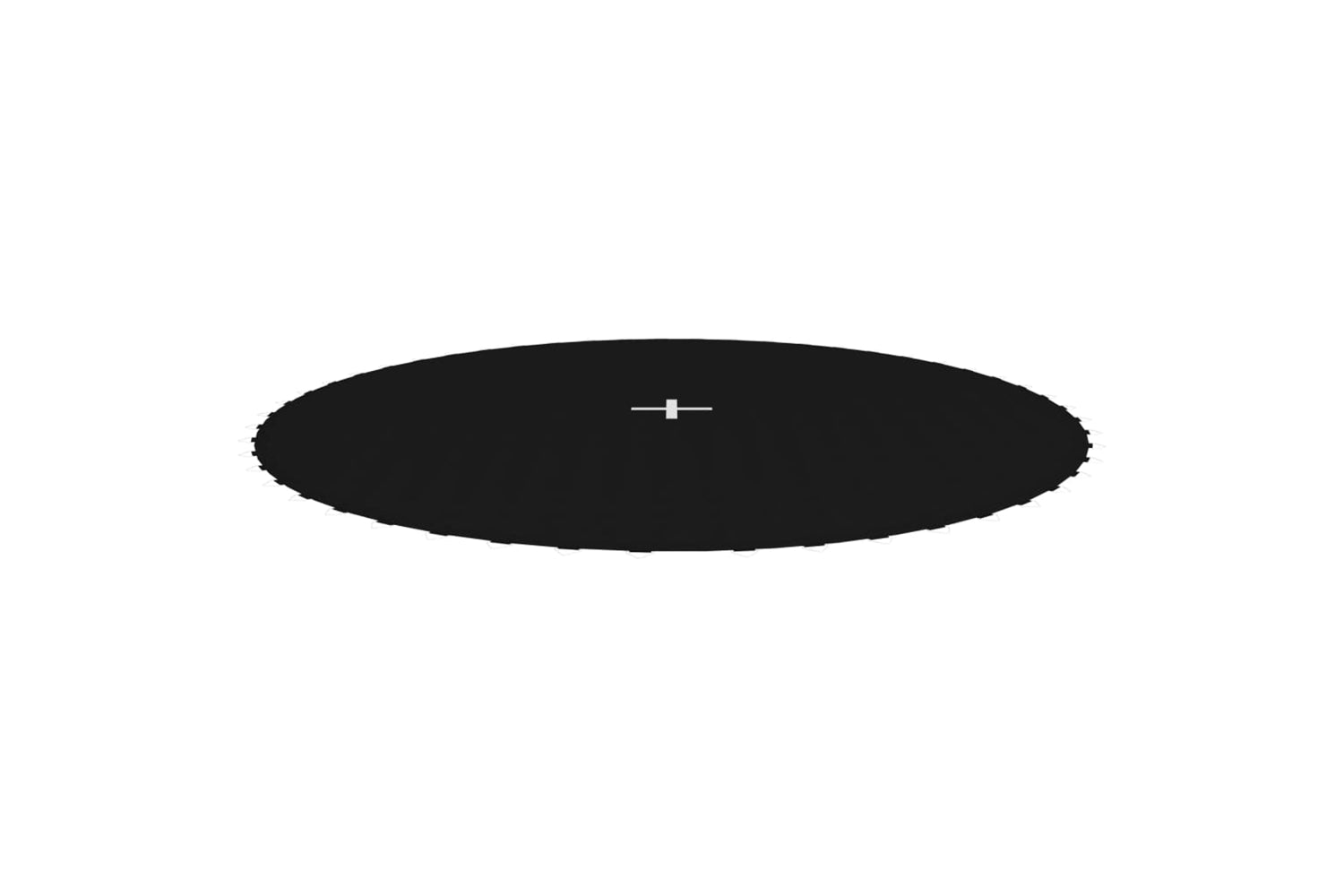 vidaXL 92403 Jumping Mat Fabric Black For 10 Feet/3.05 M Round Trampoline-2