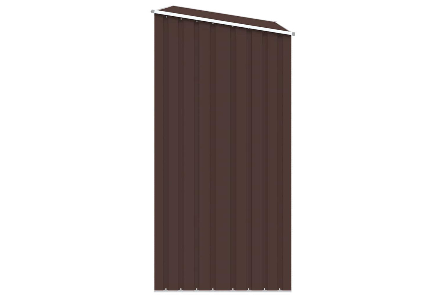 vidaXL 46296 Garden Firewood Shed Brown 245x98x159cm Galvanised Steel-6