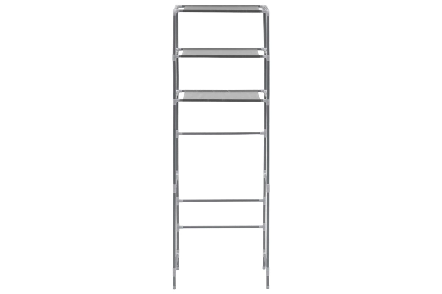vidaXL 282464 3-tier Storage Rack Over Toilet Silver 53x28x169cm-2