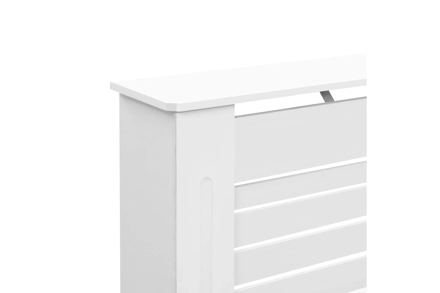 vidaXL Radiator Cover White 152x19x81.5cm Mdf-5
