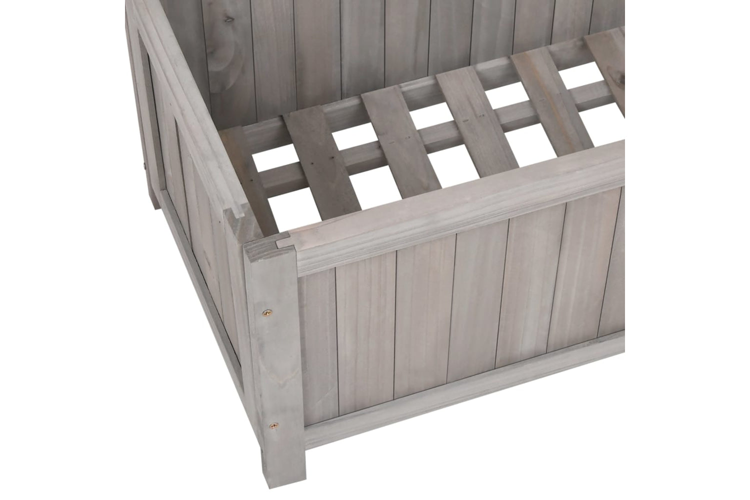 vidaXL 316490 Garden Trellis Planter Grey 70x30x135cm Solid Firwood-6