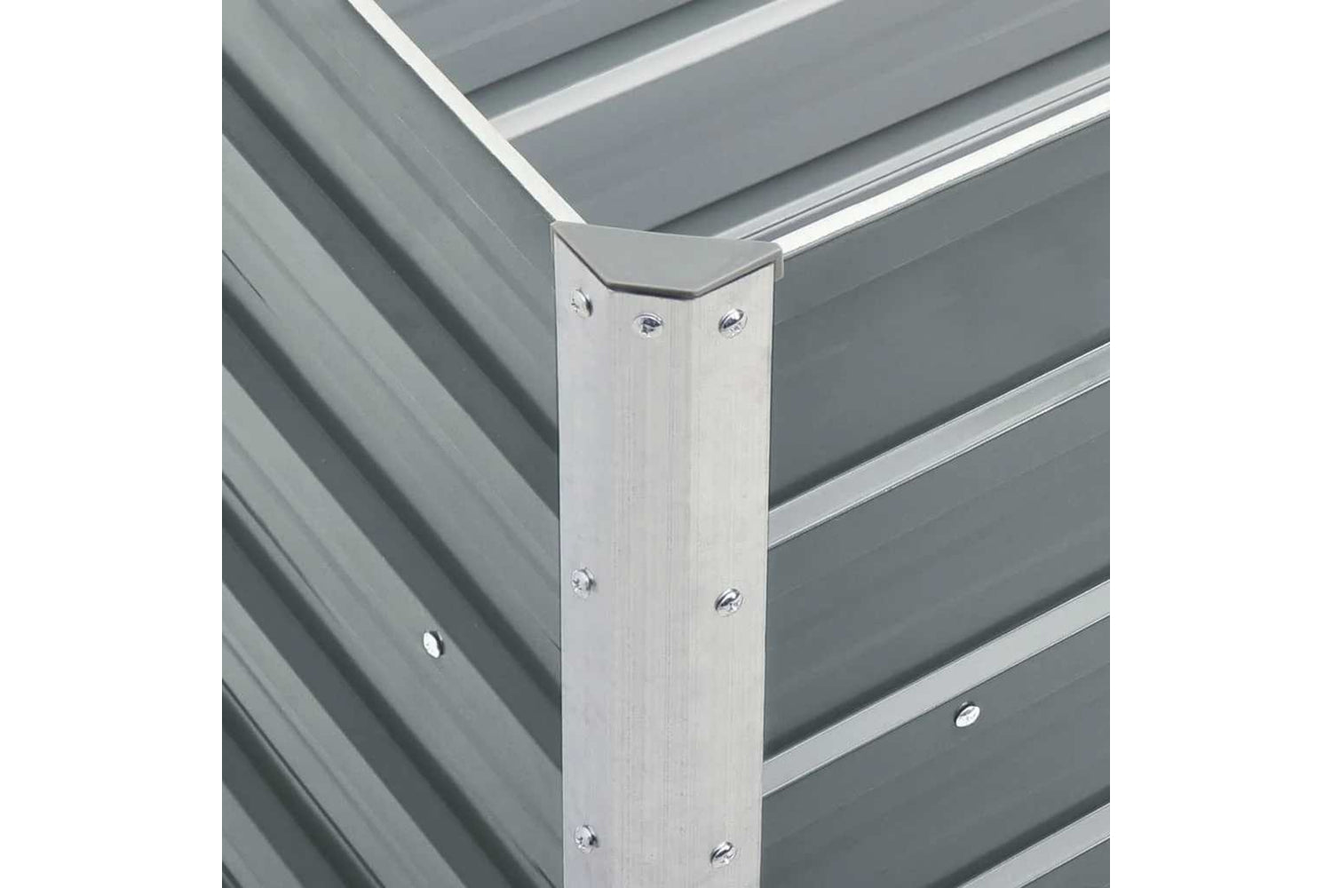 vidaXL 47044 Garden Raised Bed Galvanised Steel 240x40x45cm Grey-5