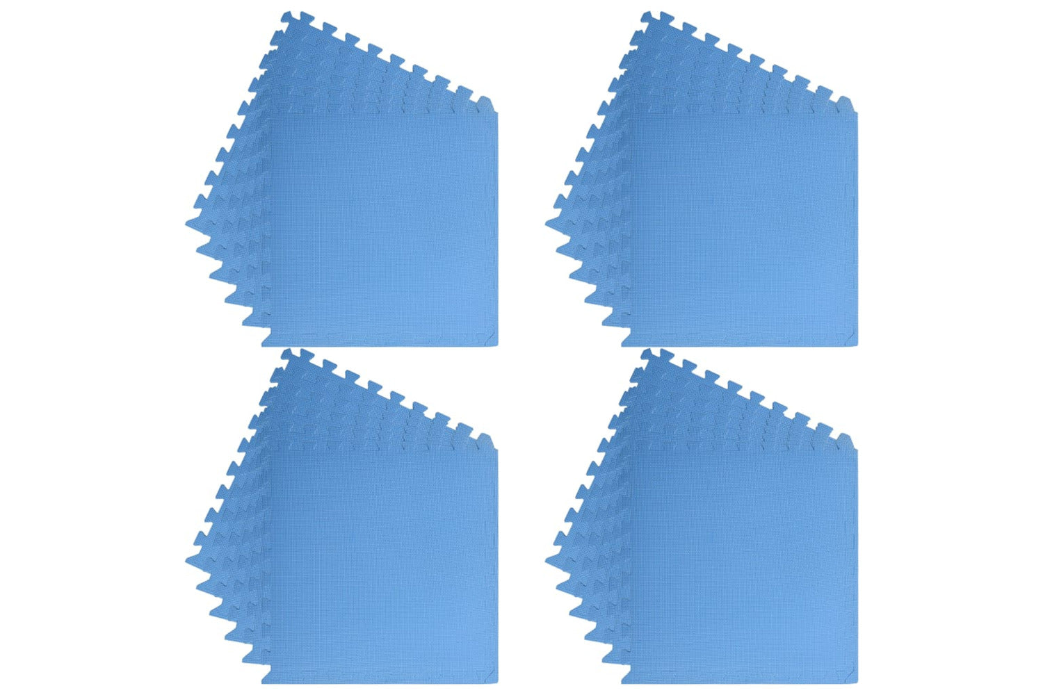 vidaXL 92466 Floor Mats 24 Pcs 8.64 ÃƒÂƒÃ‚ÂžÃ‚Â¡ Eva Foam Blue-4
