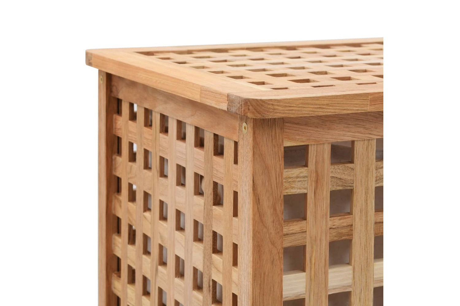 vidaXL 247603 Laundry Bin 39x39x65cm Solid Walnut Wood-5
