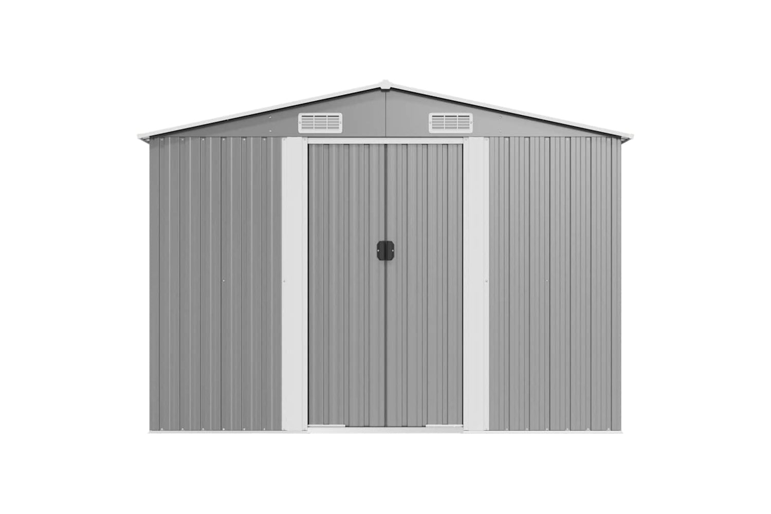 vidaXL 47037 Garden Shed Grey 257x990x181cm Galvanised Steel-5