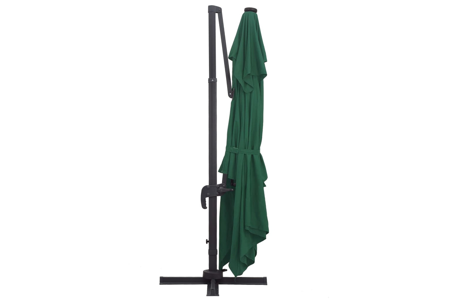 Vidaxl 47005 Cantilever Umbrella With Led Lights And Aluminium Pole 400x300 Cm Green-5