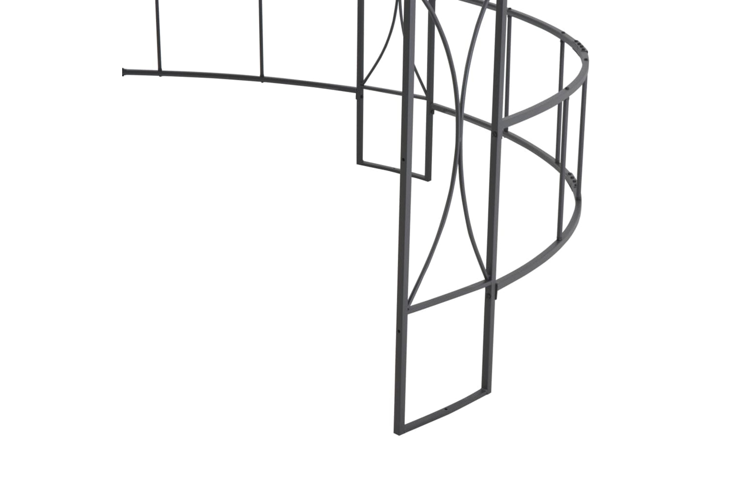 vidaXL 310030 Gazebo 300x290cm White Round-5