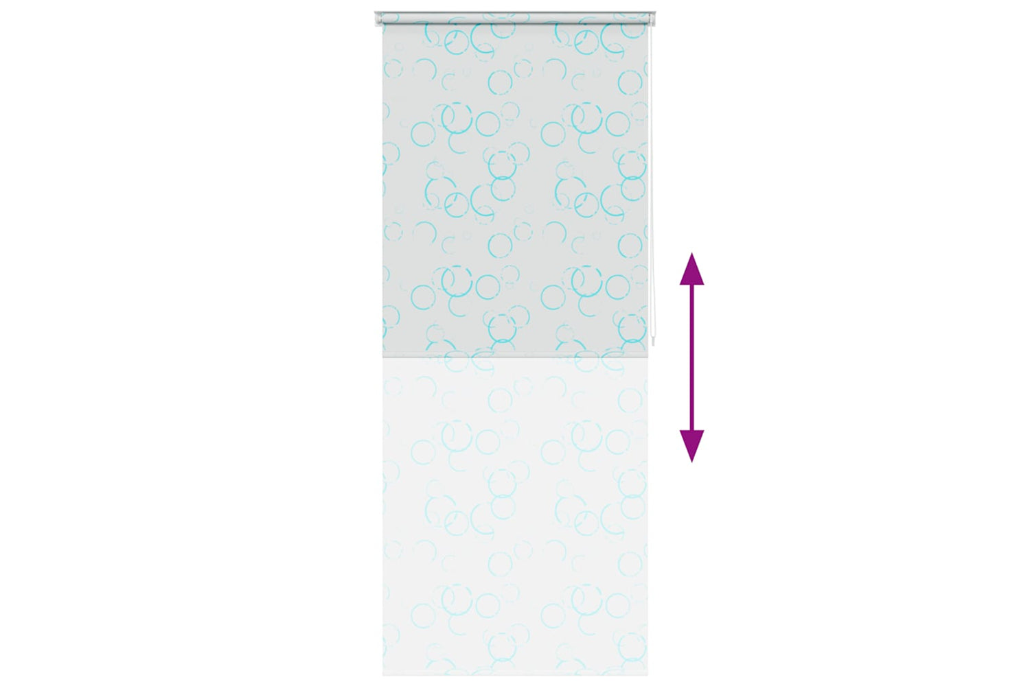 Vidaxl Shower Roller Blind 80x240 Cm Bubble-4