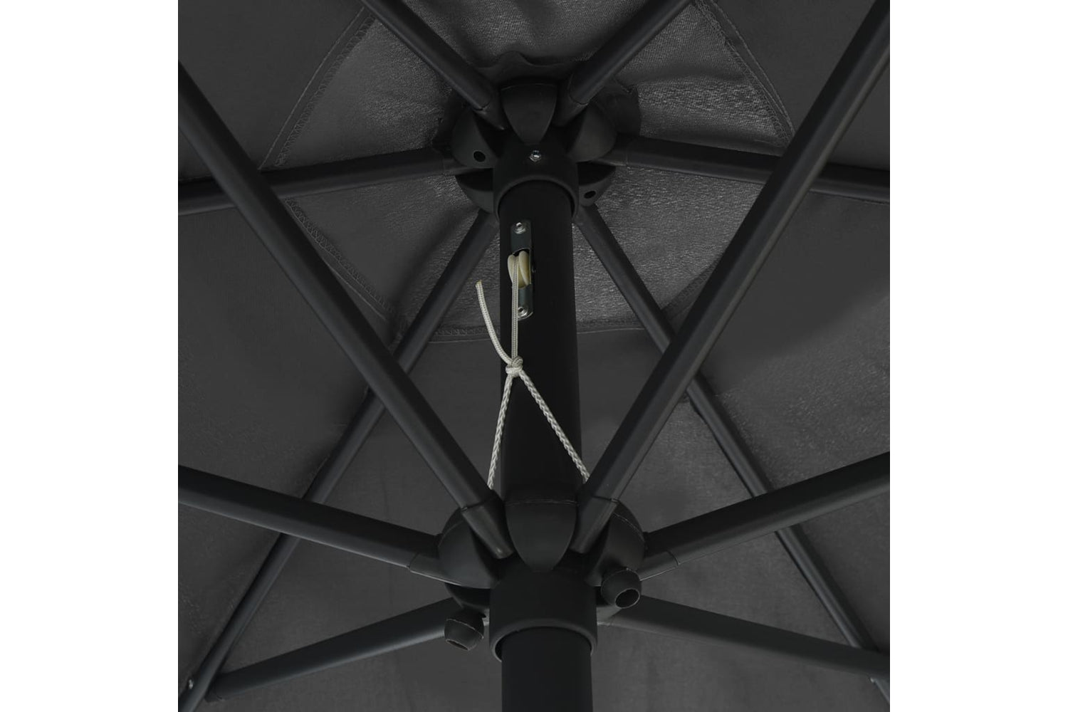vidaXL 47346 Outdoor Parasol With Aluminium Pole 270x246cm Anthracite-5