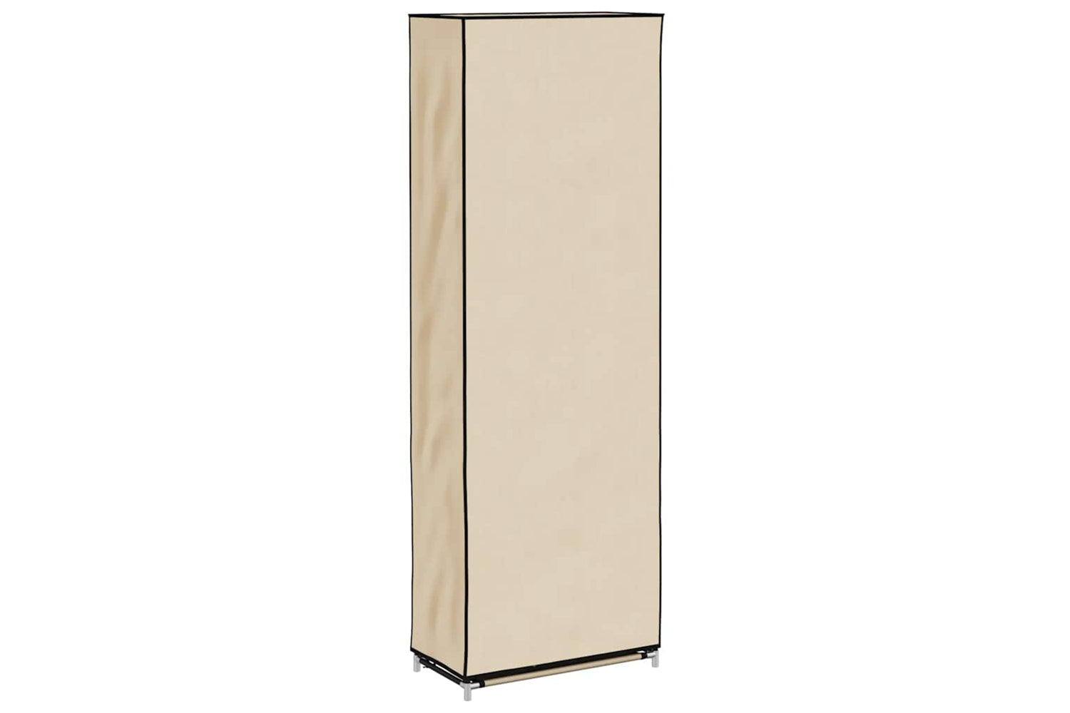 vidaXL 282431 Shoe Cabinet With Cover Cream 57x29x162cm Fabric-5