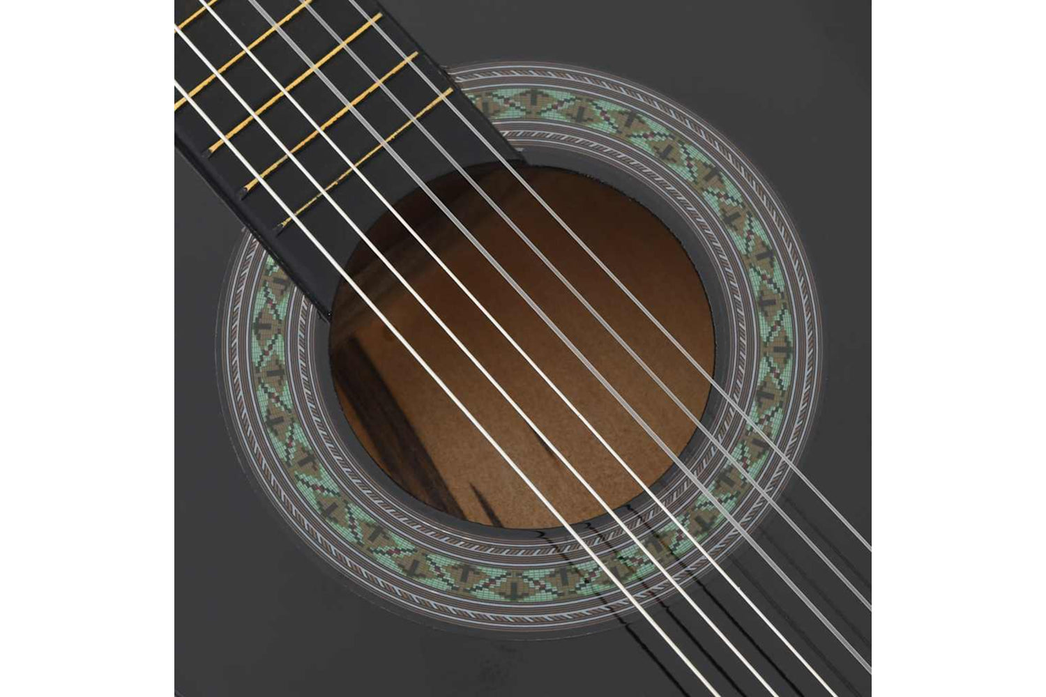 vidaXL 70118 Classical Guitar For Beginner And Kids Black 3/4 36"-6